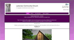Desktop Screenshot of lakeviewcommunitychurch.net