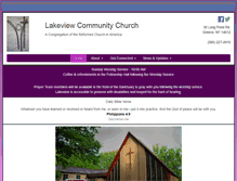 Tablet Screenshot of lakeviewcommunitychurch.net